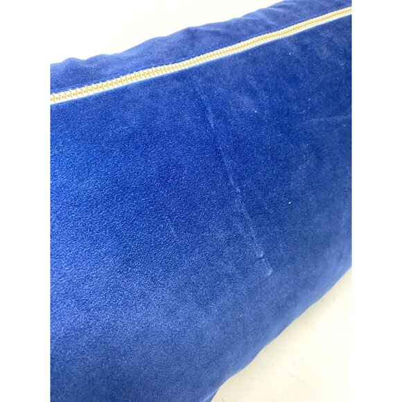 LILLIAN AUGUST Home Feather Filled Blue Leopard & Jungle 13"x23" Pillow HTF Rare - Picture 5 of 5